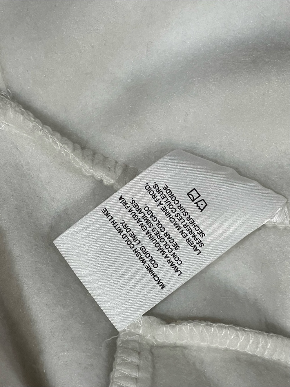 Cream Shacket NWT Fuzzy Fleece Cozy Cabincore Minimalist MiAmi Francesca Size S - Picture 6 of 12
